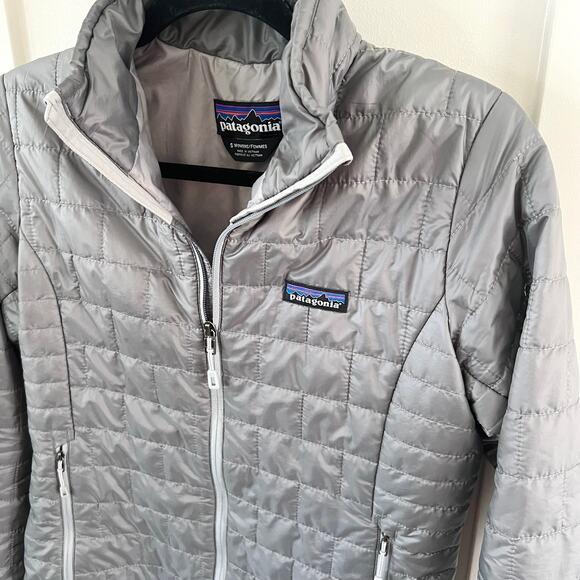 Patagonia Gray Nanopuff Zip Jacket Women's Small - Picture 4 of 7